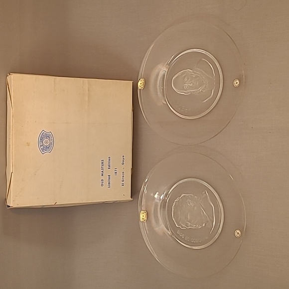 Limited Edition El Greco & Francisco De Goya Crystal Plates - Picture 2 of 8